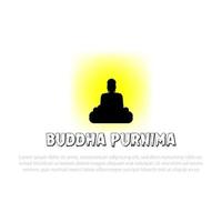 vector ilustración de Buda purnima