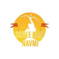 shree RAM Navami, vector ilustración