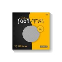 Food Menu Social media design vector