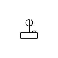 Old Video Game Controller Line Style Icon Design vector