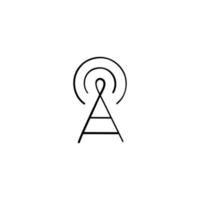 Signal transmitter Line Style Icon Design vector