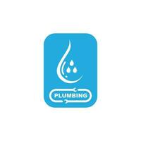 plumbing vector illustration logo icon