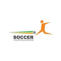 soccer logo and icon illustration vector