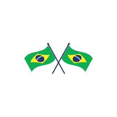 brazil flag vector illustration icon