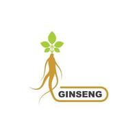 ginseng ilustración icono vector diseño