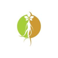 ginseng illustration icon vector design