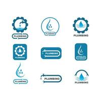 plumbing vector illustration logo icon