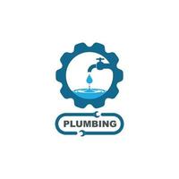 plumbing vector illustration logo icon