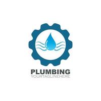 plumbing vector illustration logo icon