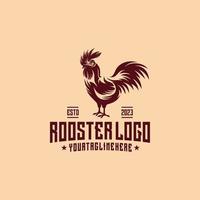 Rooster logo design vector illustration