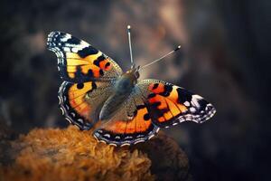 urticaria mariposa cerca arriba. generativo ai. foto