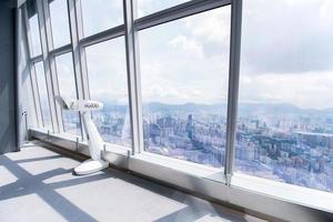 HONG KONG, CHINA - JUN 12, 2015-Interior of Sky100, Sky100 is a observation deck on the 100th floor of the International Commerce Centre photo