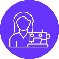 Tailoring Women Icon Style vector