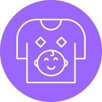 Baby Shirt Icon Style vector