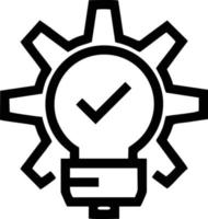 Idea solution icon symbol vector image. Illustration of the creative innovation concept design. EPS 10