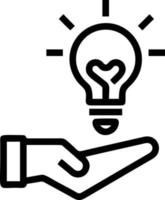 Idea solution icon symbol vector image. Illustration of the creative innovation concept design. EPS 10