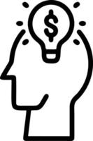 Idea solution icon symbol vector image. Illustration of the creative innovation concept design. EPS 10