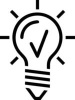 Idea solution icon symbol vector image. Illustration of the creative innovation concept design. EPS 10