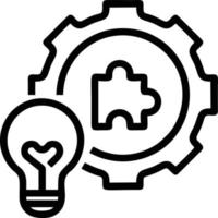 Idea solution icon symbol vector image. Illustration of the creative innovation concept design. EPS 10