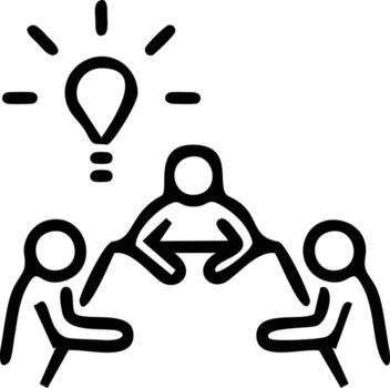 Idea solution icon symbol vector image. Illustration of the creative innovation concept design. EPS 10