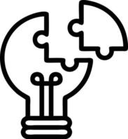 Idea solution icon symbol vector image. Illustration of the creative innovation concept design. EPS 10