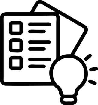 Idea solution icon symbol vector image. Illustration of the creative innovation concept design. EPS 10