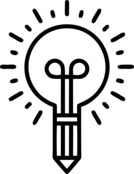 Idea solution icon symbol vector image. Illustration of the creative innovation concept design. EPS 10