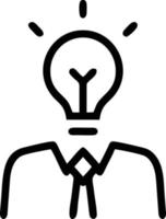 Idea solution icon symbol vector image. Illustration of the creative innovation concept design. EPS 10