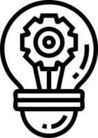 Idea solution icon symbol vector image. Illustration of the creative innovation concept design. EPS 10