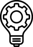 Idea solution icon symbol vector image. Illustration of the creative innovation concept design. EPS 10