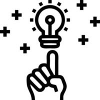 Idea solution icon symbol vector image. Illustration of the creative innovation concept design. EPS 10