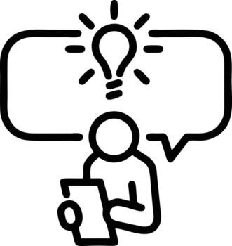 Idea solution icon symbol vector image. Illustration of the creative innovation concept design. EPS 10