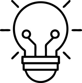 Idea solution icon symbol vector image. Illustration of the creative innovation concept design. EPS 10