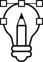 Idea solution icon symbol vector image. Illustration of the creative innovation concept design. EPS 10