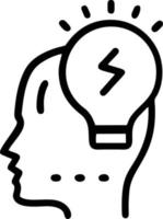 Idea solution icon symbol vector image. Illustration of the creative innovation concept design. EPS 10