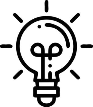 Idea solution icon symbol vector image. Illustration of the creative innovation concept design. EPS 10