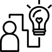 Idea solution icon symbol vector image. Illustration of the creative innovation concept design. EPS 10