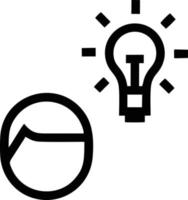 Idea solution icon symbol vector image. Illustration of the creative innovation concept design. EPS 10