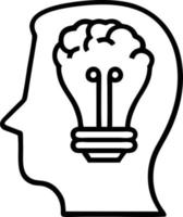 Idea solution icon symbol vector image. Illustration of the creative innovation concept design. EPS 10