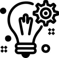 Idea solution icon symbol vector image. Illustration of the creative innovation concept design. EPS 10