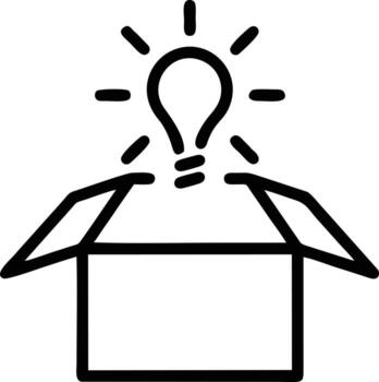 Idea solution icon symbol vector image. Illustration of the creative innovation concept design. EPS 10