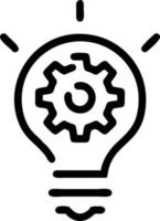 Idea solution icon symbol vector image. Illustration of the creative innovation concept design. EPS 10