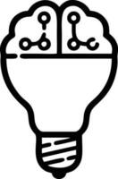 Idea solution icon symbol vector image. Illustration of the creative innovation concept design. EPS 10