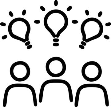 Idea solution icon symbol vector image. Illustration of the creative innovation concept design. EPS 10