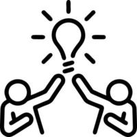 Idea solution icon symbol vector image. Illustration of the creative innovation concept design. EPS 10