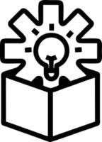 Idea solution icon symbol vector image. Illustration of the creative innovation concept design. EPS 10