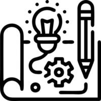 Idea solution icon symbol vector image. Illustration of the creative innovation concept design. EPS 10