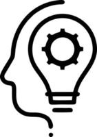 Idea solution icon symbol vector image. Illustration of the creative innovation concept design. EPS 10
