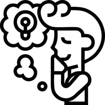 Idea solution icon symbol vector image. Illustration of the creative innovation concept design. EPS 10