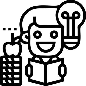 Idea solution icon symbol vector image. Illustration of the creative innovation concept design. EPS 10